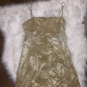 Adorable Gold mini dress